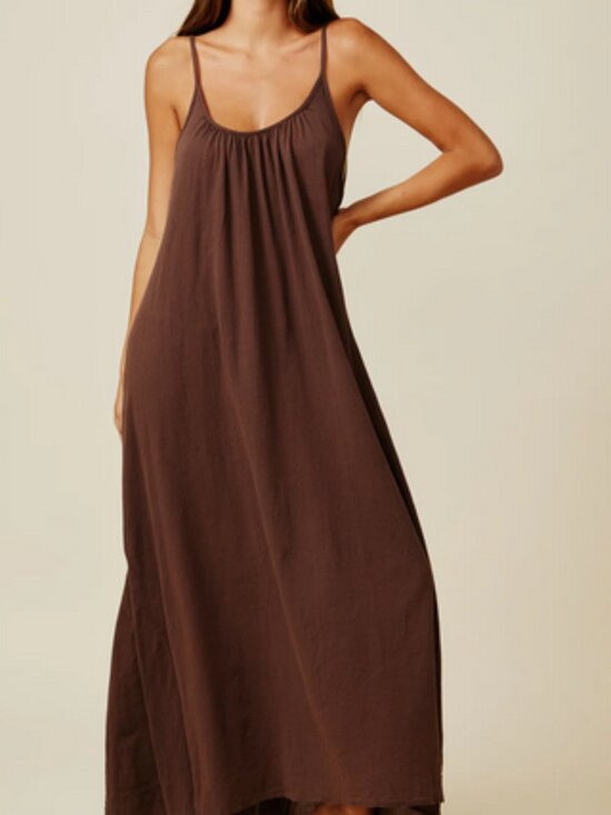 Dotti Dresses & Skirts - NEW - DOTTI Women's Chocolate Brown Maxi Flowing Summer Dress SIZE MEDIUM
